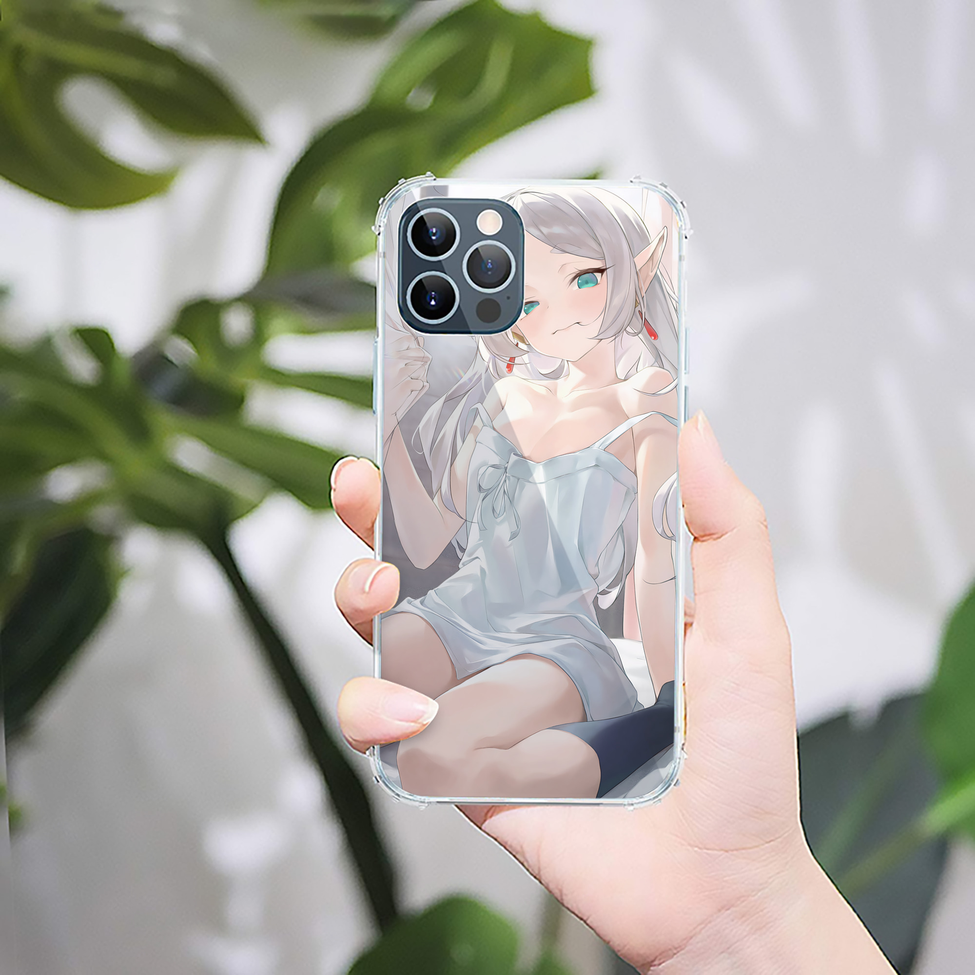 （画像用） 葬送のフリーレン Frieren 【iPhone 12シリーズ対応】透明スマホケース（クリアソフトケース）